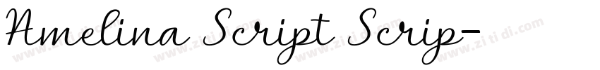 Amelina Script Scrip字体转换